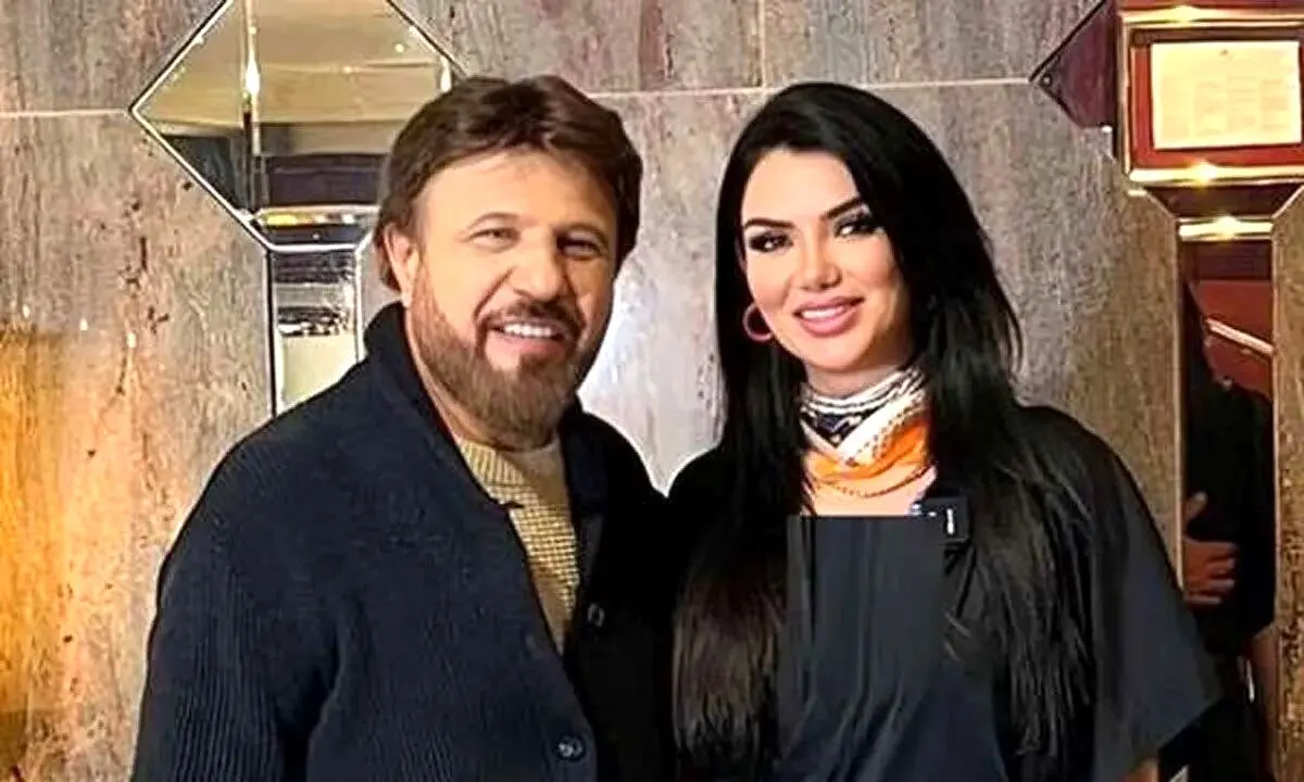 عکس جدید بیژن مرتضوی و همسر پنجمش در کنار برج ایفل پس از فوت ستاره سعیدی