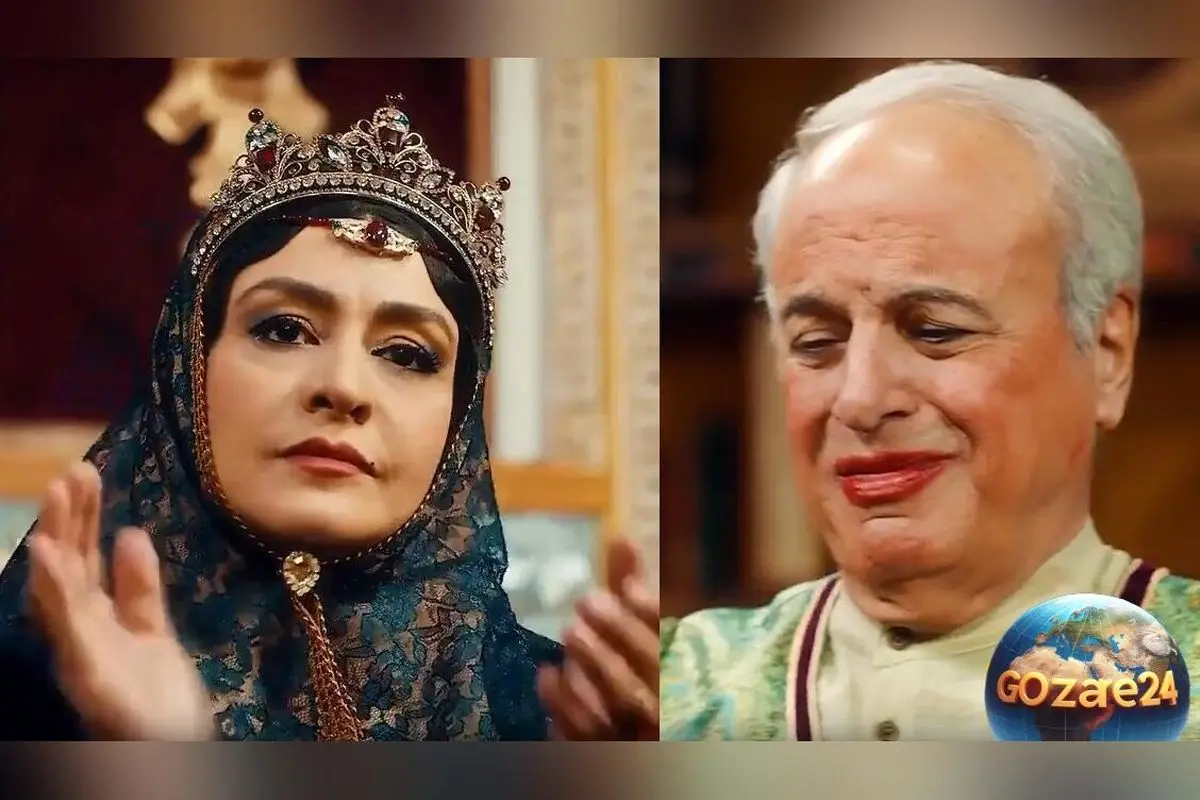 تصویر دیدنی از مادر ناصرالدین‌شاه که خواجه جیران را با لباس زنانه در جمع زنان شاه آرایش می‌کند!