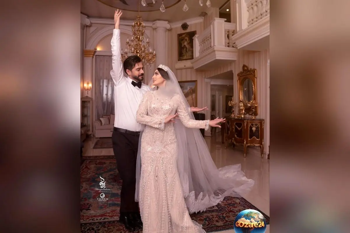 عاشقانه‌های بی‌نظیر مریم مومن و سهیل قاصدی در جشن عروسی + ویدئو و شعرهای احساسی