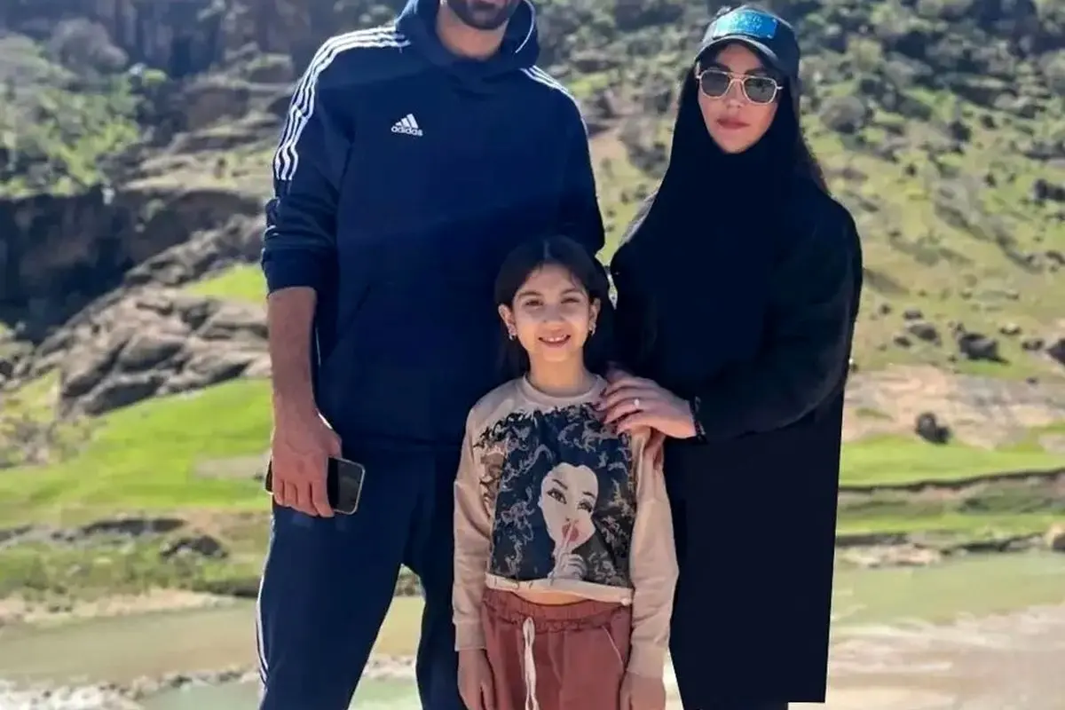 کیک تولد ساده و شیک اکرم بانو همسر علیرضا بیرانوند با شکلات 3 بعدی + عکس و جزئیات جشن