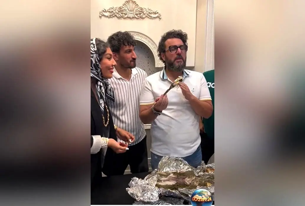 حضور محسن کیایی، محسن شریفیان و دخترش در مهمانی لاکچری حسین ماهینی با غذای جنوبی خانگی+ ویدیوی دیدنی