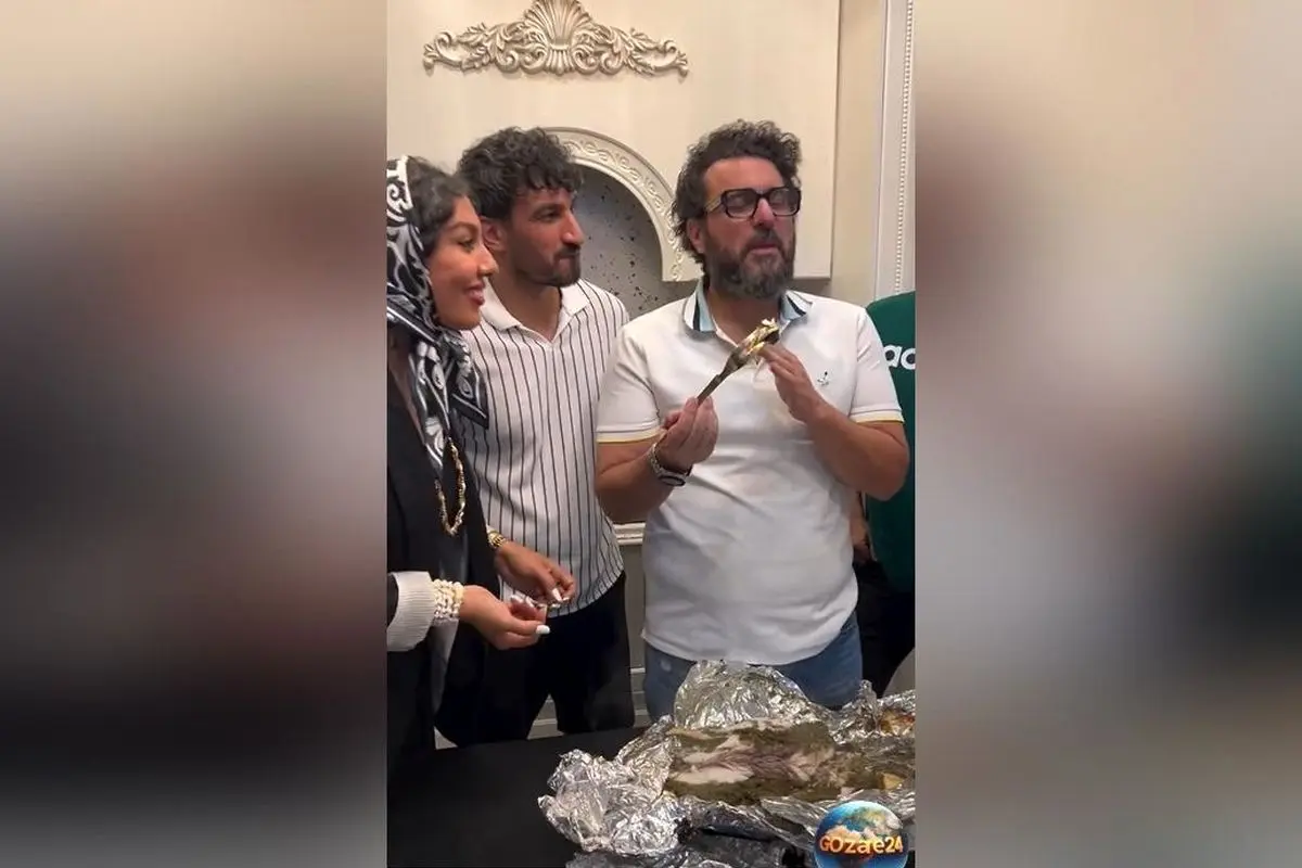 حضور محسن کیایی، محسن شریفیان و دخترش در مهمانی لاکچری حسین ماهینی با غذای جنوبی خانگی+ ویدیوی دیدنی