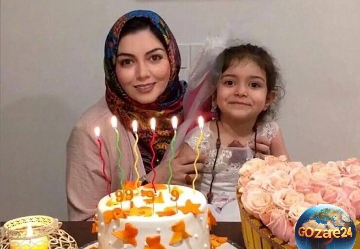 تصاویر جشن تولد آزاده نامداری بر سر مزارش در بهشت زهرا؛ سنگ تمام خواهر و همسر مجری فقید در روز تولد ۳۷ سالگی