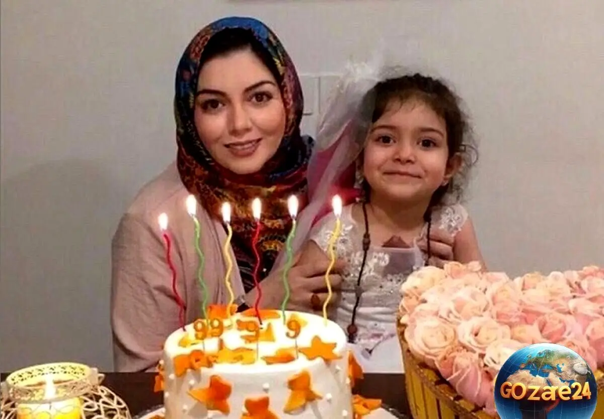 تصاویر جشن تولد آزاده نامداری بر سر مزارش در بهشت زهرا؛ سنگ تمام خواهر و همسر مجری فقید در روز تولد ۳۷ سالگی