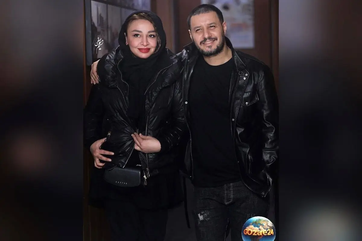 ژستهای عاشقانه جواد عزتی و همسرش مهلقا باقری در آتلیه + تصاویر اوایل ازدواج و سن کم آنها