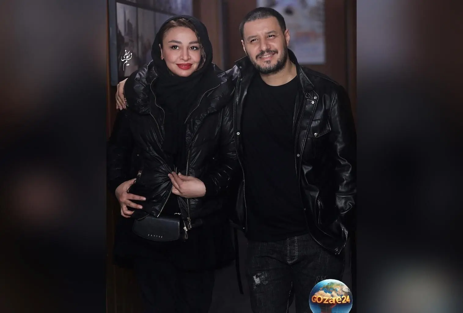 ژست‌های عاشقانه جواد عزتی و همسرش مهلقا باقری در آتلیه + تصاویر اوایل ازدواج و سن کم آنها