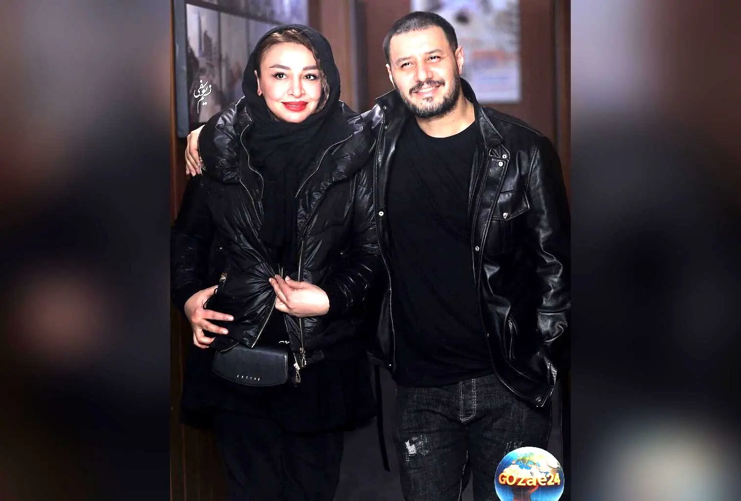 ژست‌های عاشقانه جواد عزتی و همسرش مهلقا باقری در آتلیه + تصاویر اوایل ازدواج و سن کم آنها