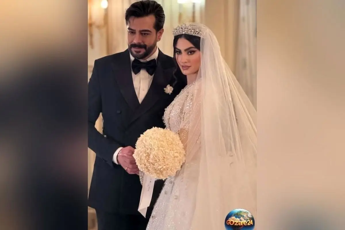 حضور مجری خوشتیپ و همسرش در جشن عروسی مریم مؤمن؛ تصاویری از پدرام کریمی و همسرش در مراسم باشکوه