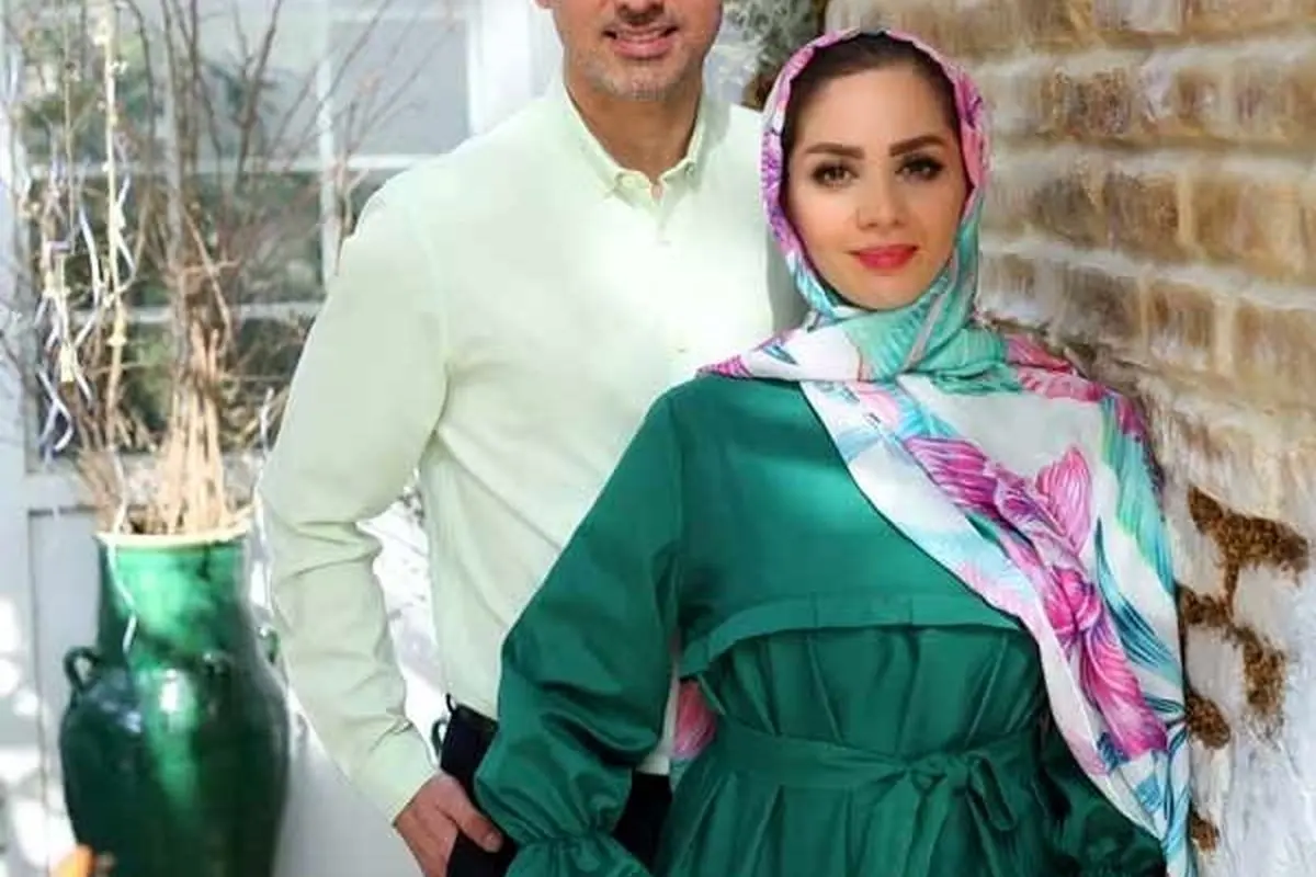 کیک تولد باکلاس مبینا نصیری مجری محبوب و همسرش در کنار آقای مجری + عکس و جزئیات جشن
