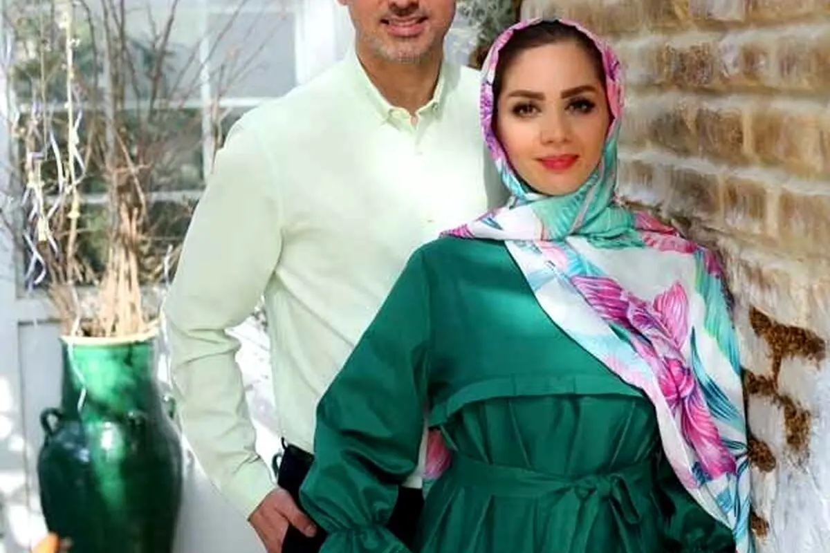 کیک تولد باکلاس مبینا نصیری مجری محبوب و همسرش در کنار آقای مجری + عکس و جزئیات جشن