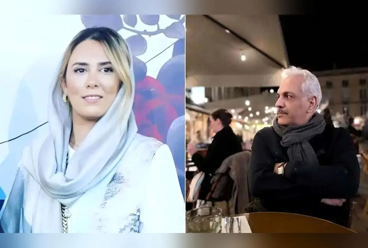 مهران مدیری همسر جوان و شیک‌پوش خود، غزال، را در کنسرت دبی رونمایی کرد + عکس
