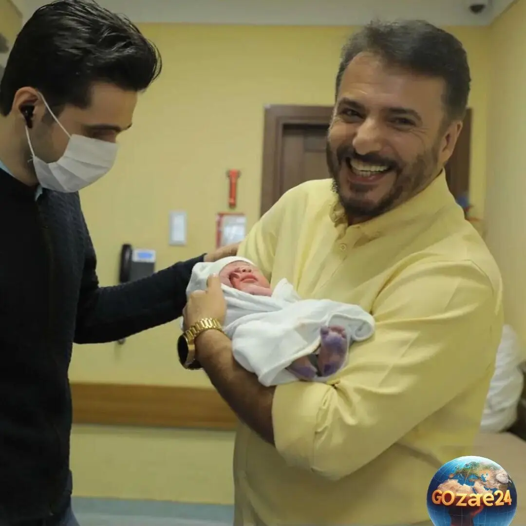 سیدجواد هاشمی با تی شرت بامزه پدربزرگی در سینمای ایران: عکس و جزئیات جشن پدر بزرگ شدن بازیگر محبوب