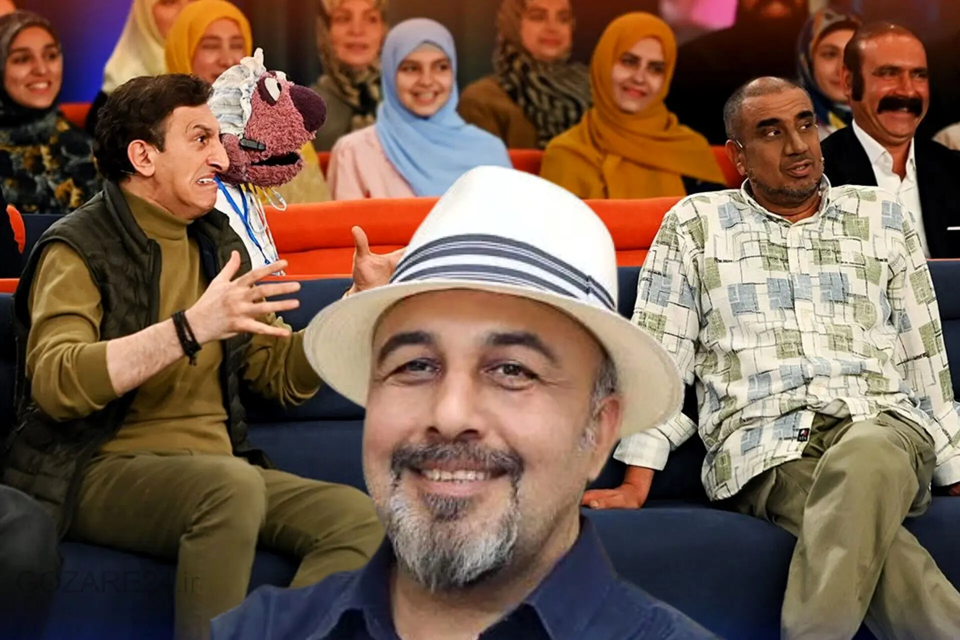طعنه بامزه نصرالله رادش به رضا عطاران در برنامه ۱۰۰۱؛ «خیلی رفته بالا، بذار بکوبیمش!»
