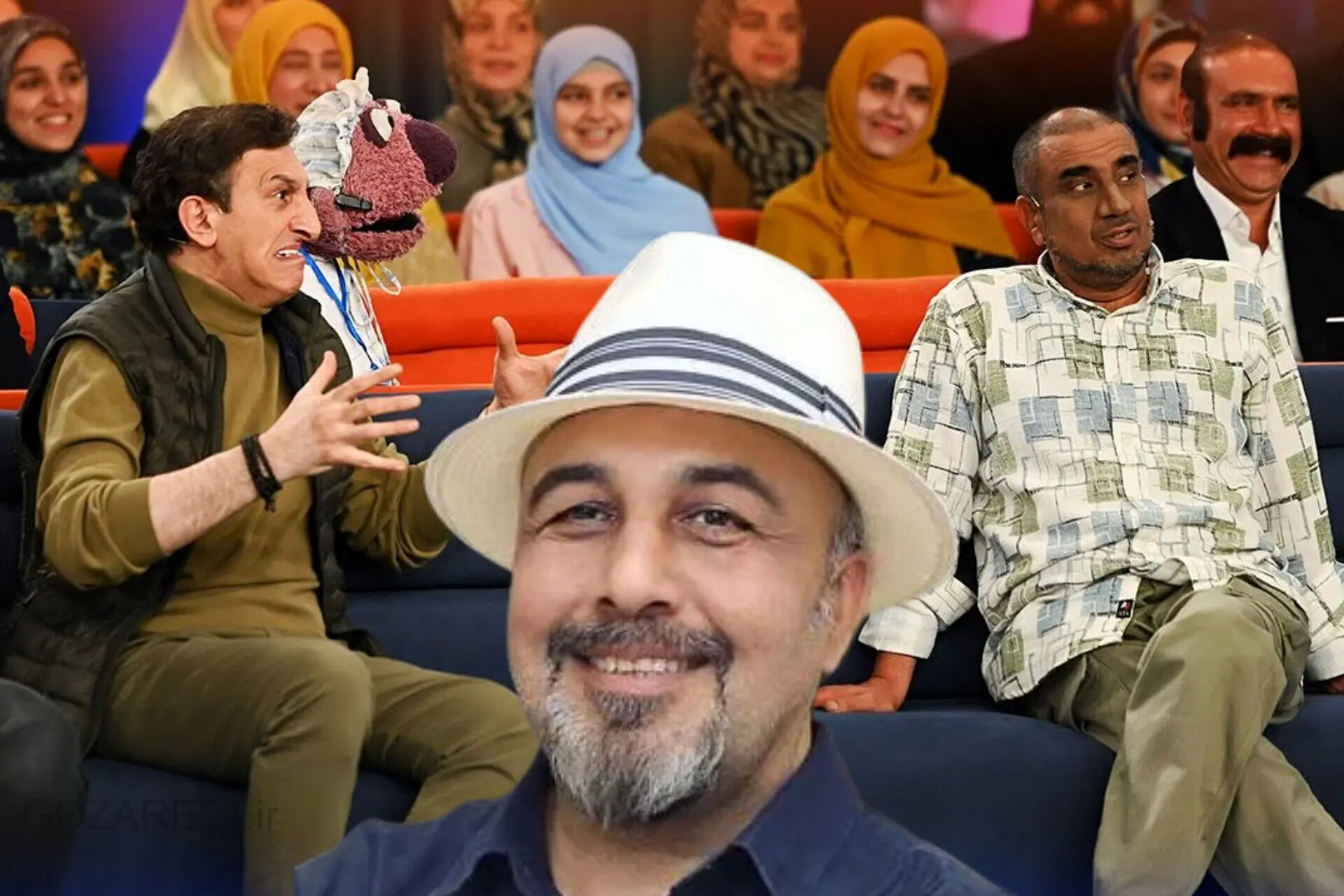 طعنه بامزه نصرالله رادش به رضا عطاران در برنامه ۱۰۰۱؛ «خیلی رفته بالا، بذار بکوبیمش!»
