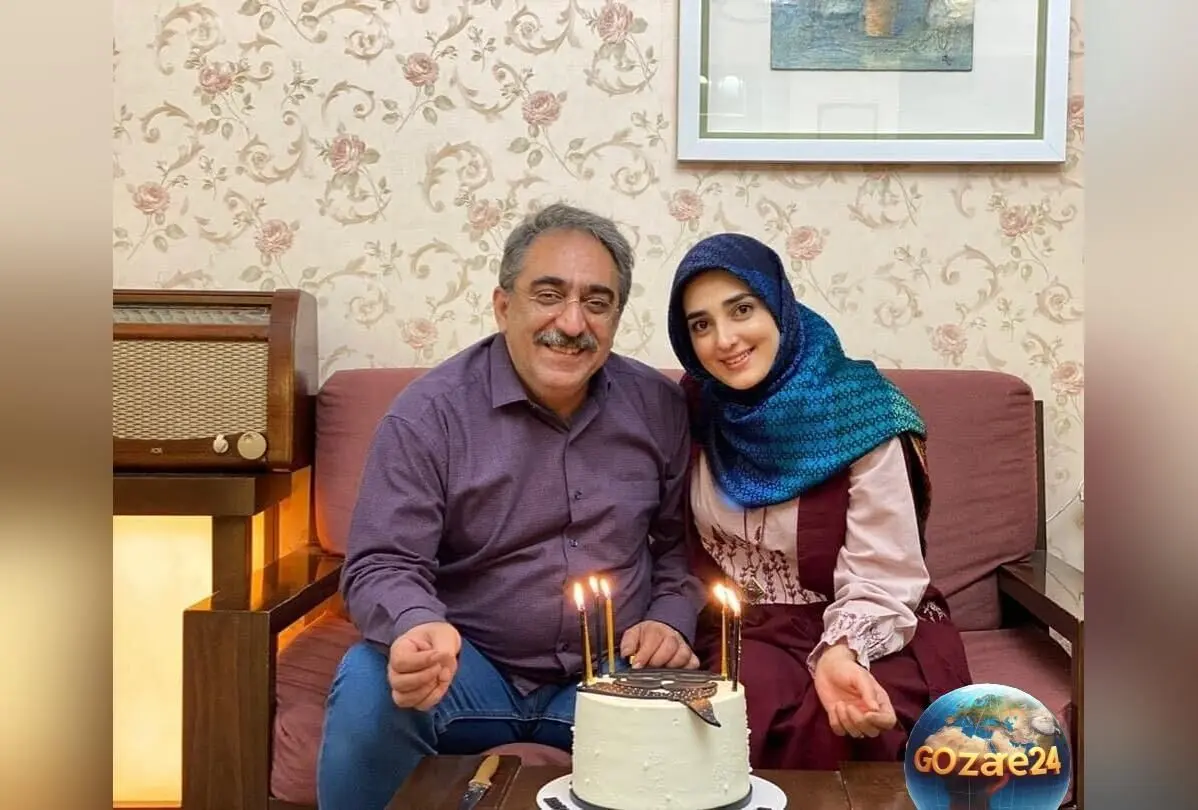 جانماز گلدوزی شده و زیبای ستاره سادات قطبی با دونه‌های تسبیح مانند مروارید + عکس