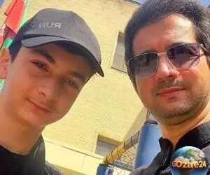 تولد پسر نجم‌الدین در زیباترین مکان دنیا همراه با عکس دلنشین پدر و پسر | جشن خاص در کنار حرم امام حسین