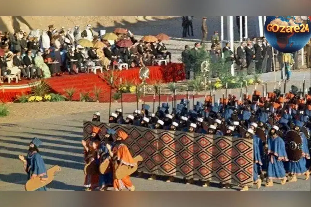 نگاهی به ویدئوی هوایی و تجملات بی‌پایان جشن ۲۵۰۰ ساله تخت جمشید؛ پرهزینه‌ترین رویداد تاریخ ایران در مهر ۱۳۵۰