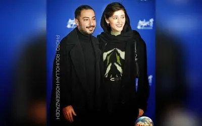 فرشته حسینی در جشنواره فجر با بغض از نوید محمدزاده تشکر کرد + داستان عشق فرازمینی و قدردانی بی‌نظیر