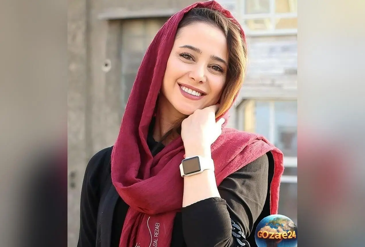 استایل منحصربفرد الناز حبیبی با شال سوزن‌دوزی هنر دست ایرانی | تصویری متفاوت و اصیل