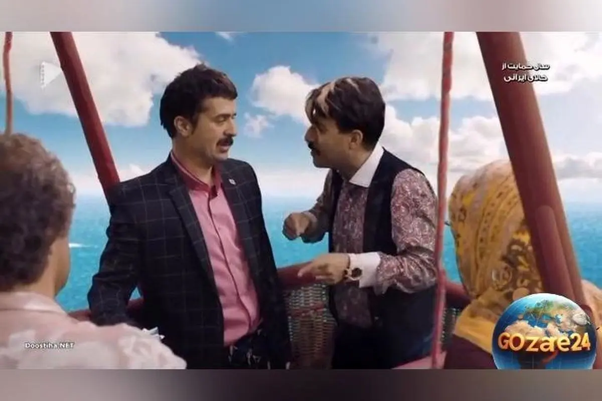 کلیپ خندهدار سکانس بالن در پایتخت ۵؛ دعوای نقی، ارسطو، بهتاش و رحمت در آسمان ترکیه + ویدیو