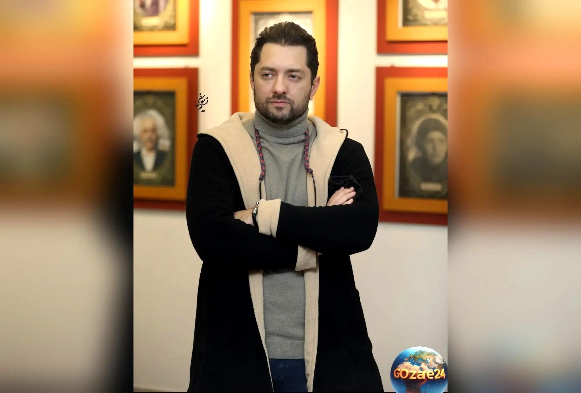 بهرام رادان در روز وداع با پدر مرحومش در بهشت زهرا + عکس و جزئیات حال و هوای ماتم گرفته