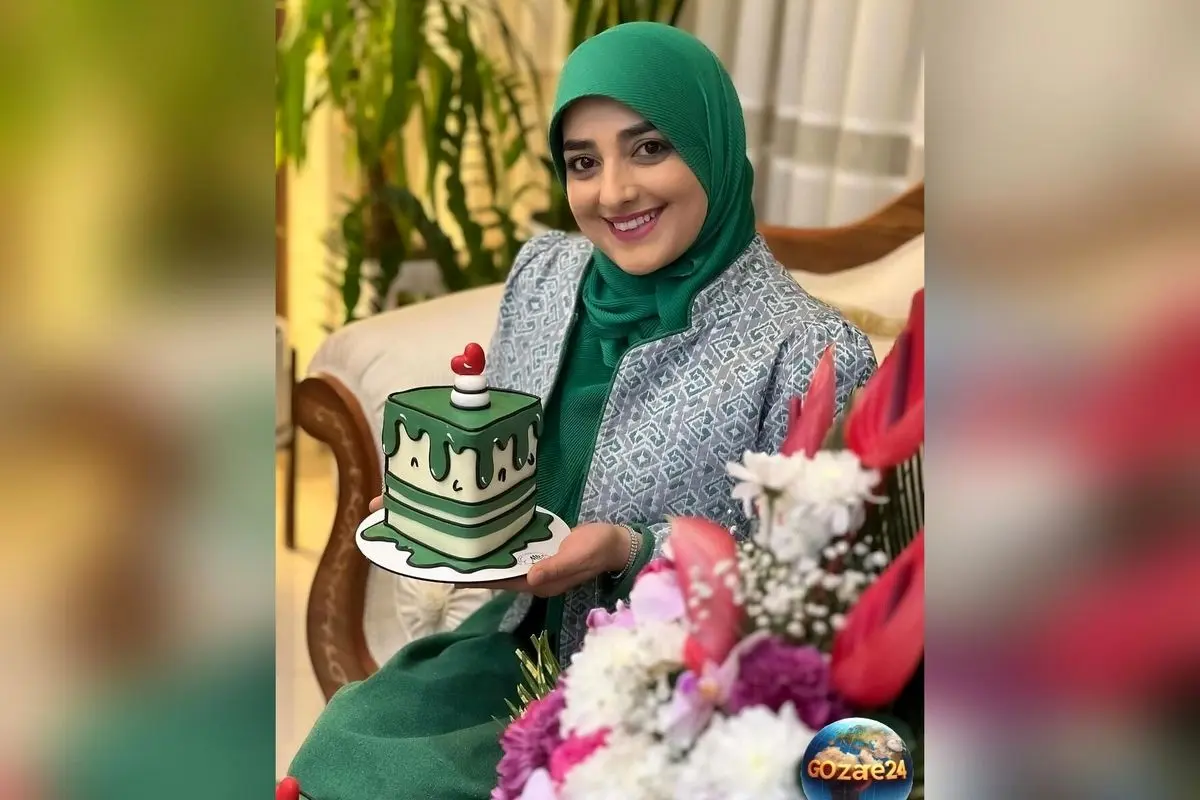 ستاره سادات قطبی با سینی چایی مجلسی ستاره سادات قطبی با سینی چایی مجلسی لوکس برای خودش و همسرش + رنگو ببین!