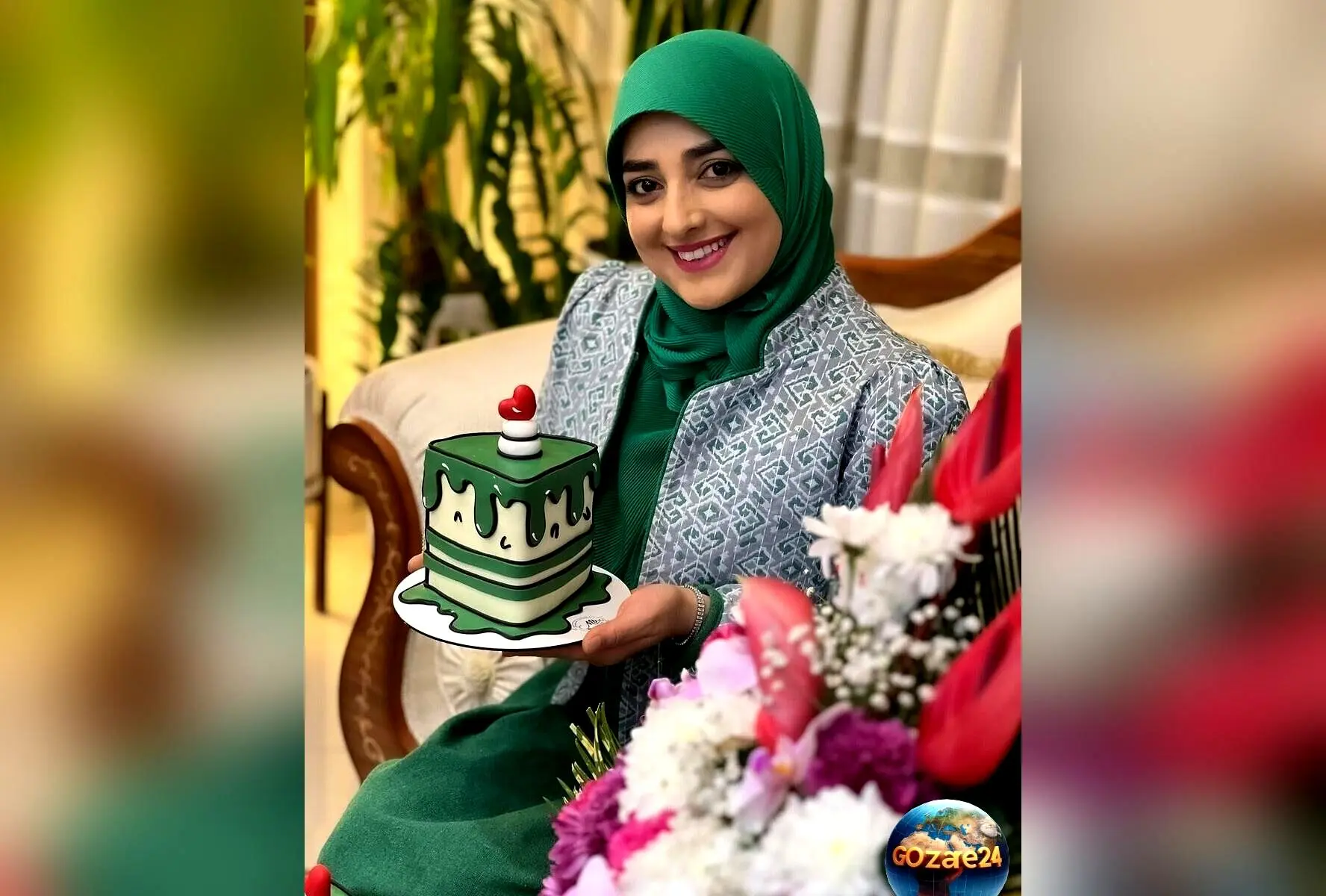 ستاره سادات قطبی با سینی چایی مجلسی ستاره سادات قطبی با سینی چایی مجلسی لوکس برای خودش و همسرش + رنگو ببین!