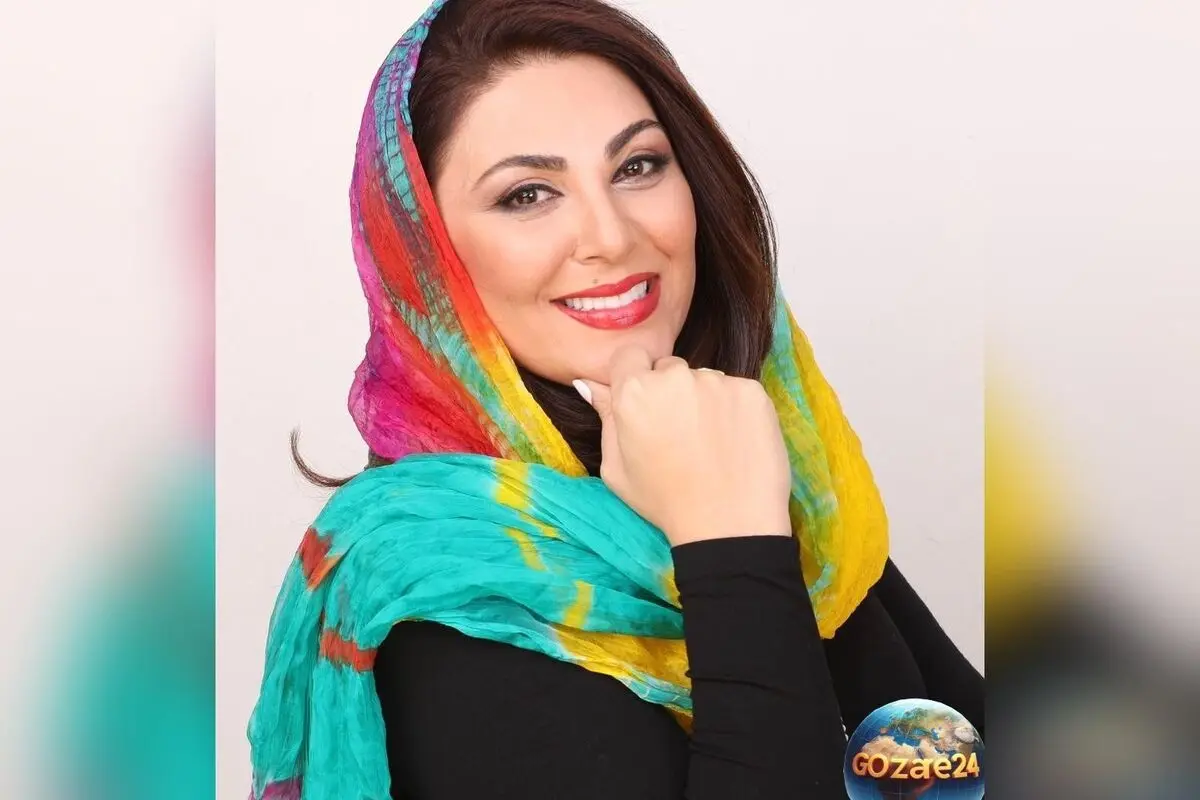 استایل پاییزی لاله اسکندری با برگ‌های زرد و نارنجی در فضای اینستاگرام