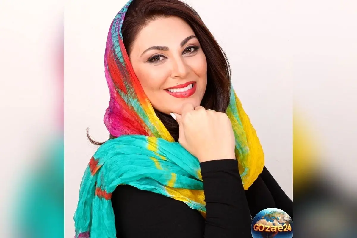 استایل پاییزی لاله اسکندری با برگهای زرد و نارنجی در فضای اینستاگرام