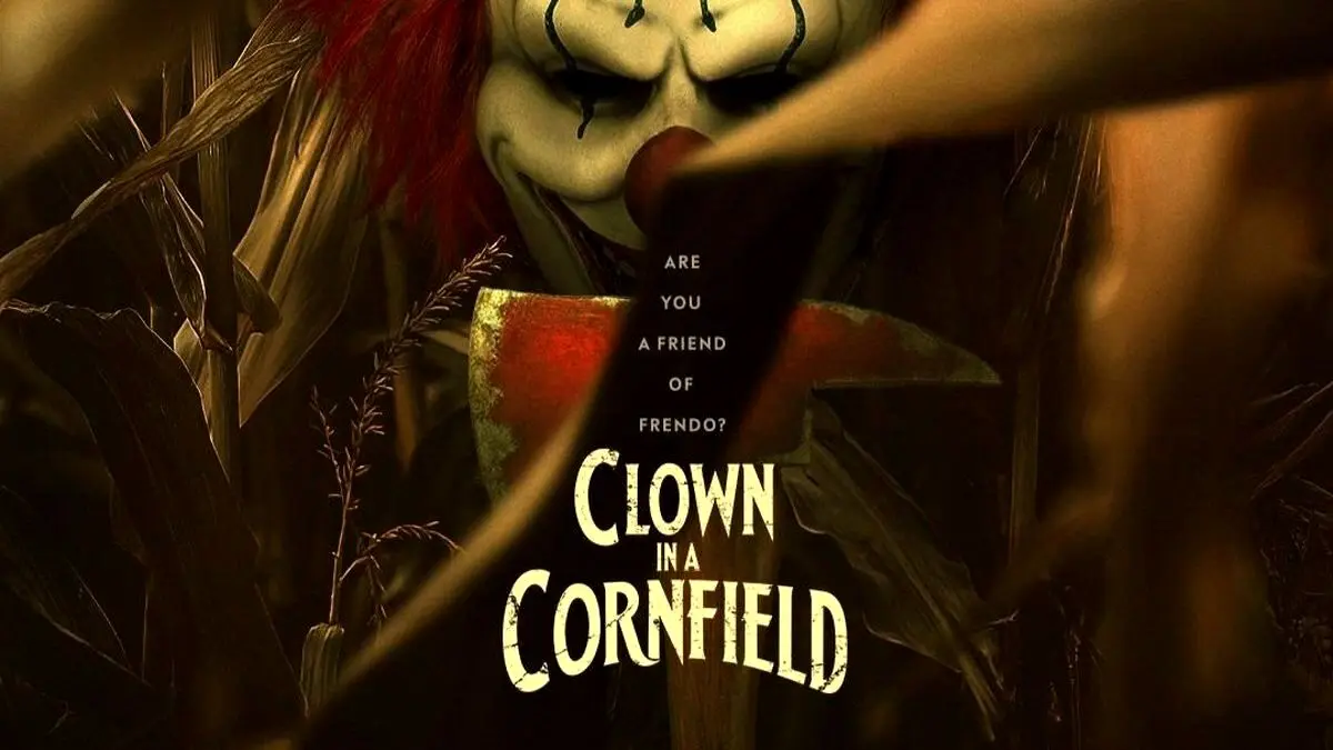 تریلر هیجان‌انگیز و مرموز فیلم ترسناک «Clown in a Cornfield» با بازی کیتی داگلاس منتشر شد!