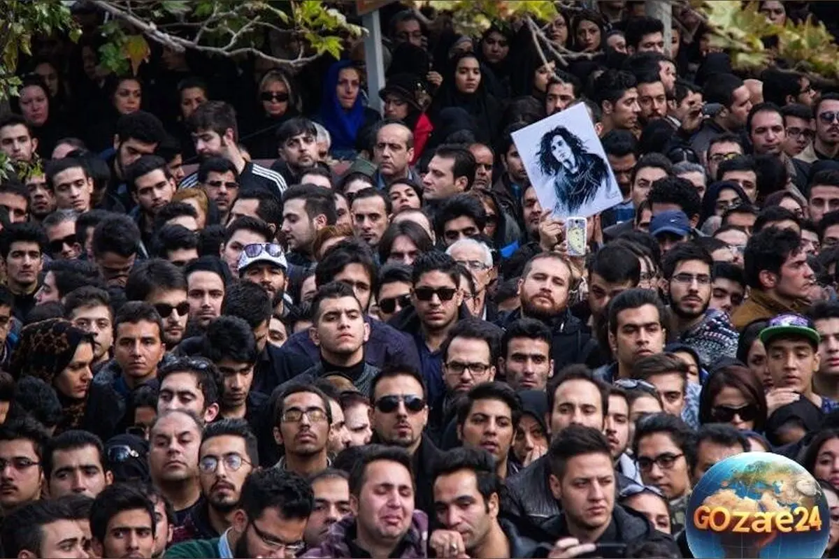 تصاویر وداع هنرمندان با مرتضی پاشایی در مراسم تشییع باشکوه + چهره‌های غمزده رضا گلزار، امین حیایی و بنیامین بهادری