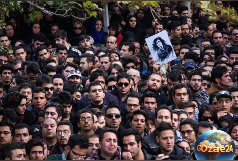 تصاویر وداع هنرمندان با مرتضی پاشایی در مراسم تشییع باشکوه + چهره‌های غمزده رضا گلزار، امین حیایی و بنیامین بهادری