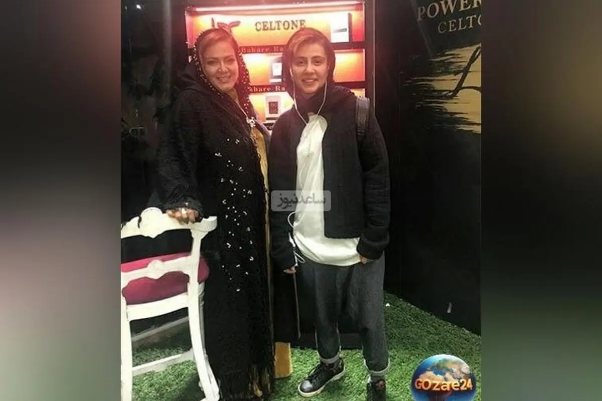 نگاهی به استایل متفاوت و عجیب دختر بهاره رهنما با دسته‌گلی بزرگ در کوچه + عکس