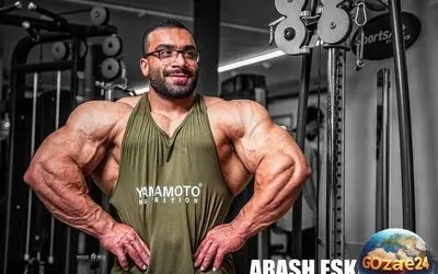 رونمایی آرش اسکندی، رقیب اصفهانی هادی چوپان با عضله‌های آهنین و نقش‌آفرینی در بدنسازی ایران