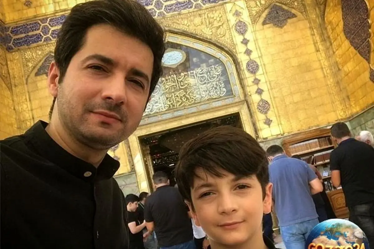 تبریک تولد نجم الدین شریعتی به پسر بزرگش در بینالحرمین؛ مردی شدن محیالدین پس از پیادهروی اربعین + عکس