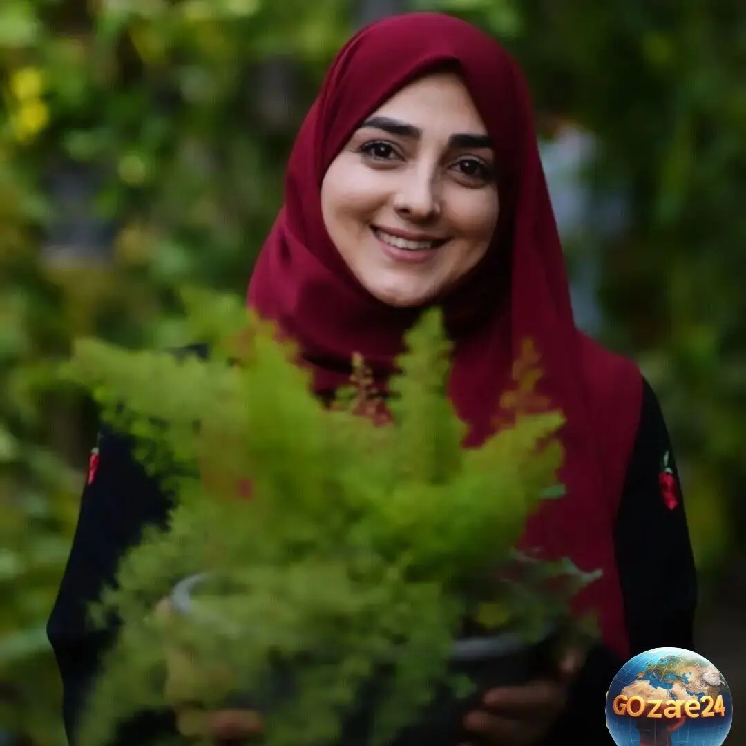 طرح مانتوی خانگی و تابستانی ستاره سادات قطبی با رنگ منحصر به فرد و استایل ایرانی، شیک و باوقار