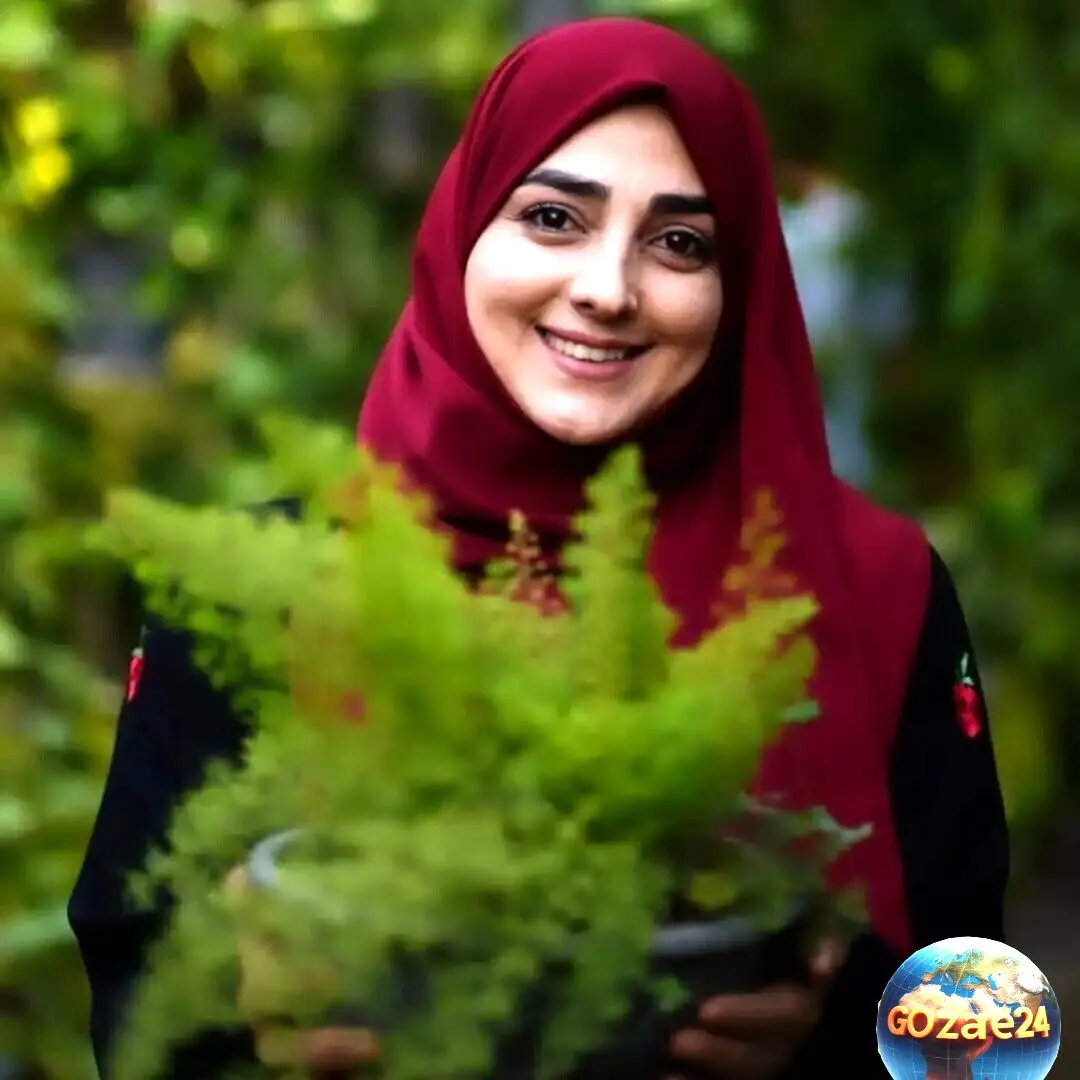 طرح مانتوی خانگی و تابستانی ستاره سادات قطبی با رنگ منحصر به فرد و استایل ایرانی، شیک و باوقار