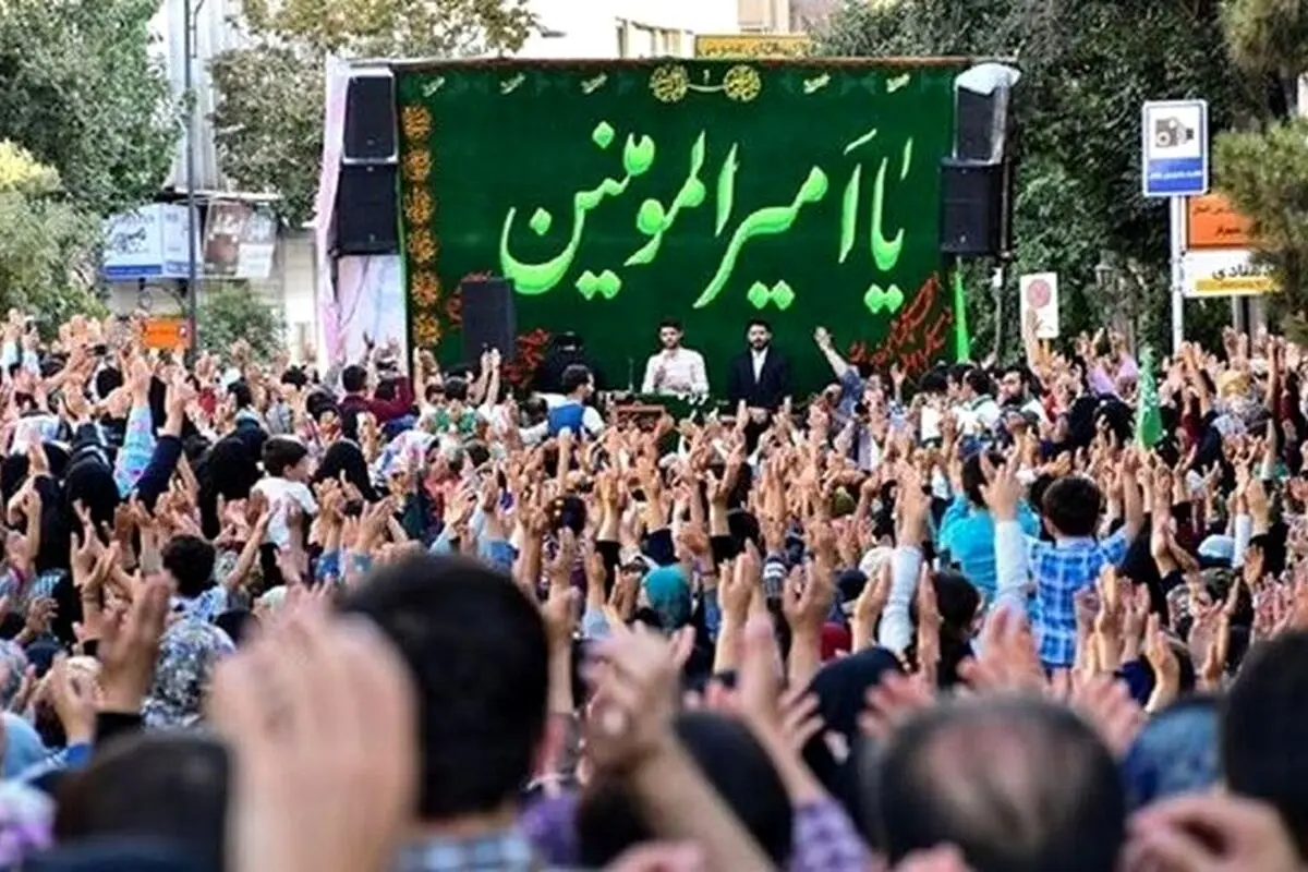 مراسم میلیونی کیلومتری غدیر در تهران با شعار «ایران، ذوالفقار علی (ع)» برگزار می‌شود