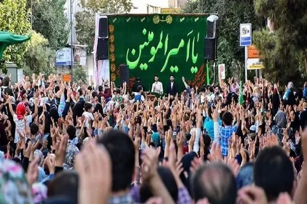 مراسم میلیونی کیلومتری غدیر در تهران با شعار «ایران، ذوالفقار علی (ع)» برگزار می‌شود