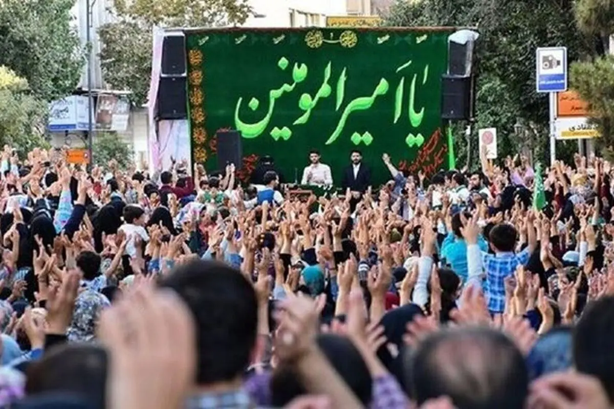 مراسم میلیونی کیلومتری غدیر در تهران با شعار «ایران، ذوالفقار علی (ع)» برگزار می‌شود