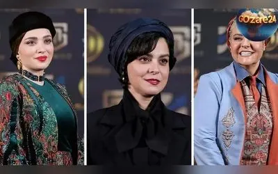 تغییرات جذاب استایل خانم بازیگران در جشن حافظ ۱۴۰۴/ جایگزینی خلاقانه شال و روسری با کلاه‌های مدرن