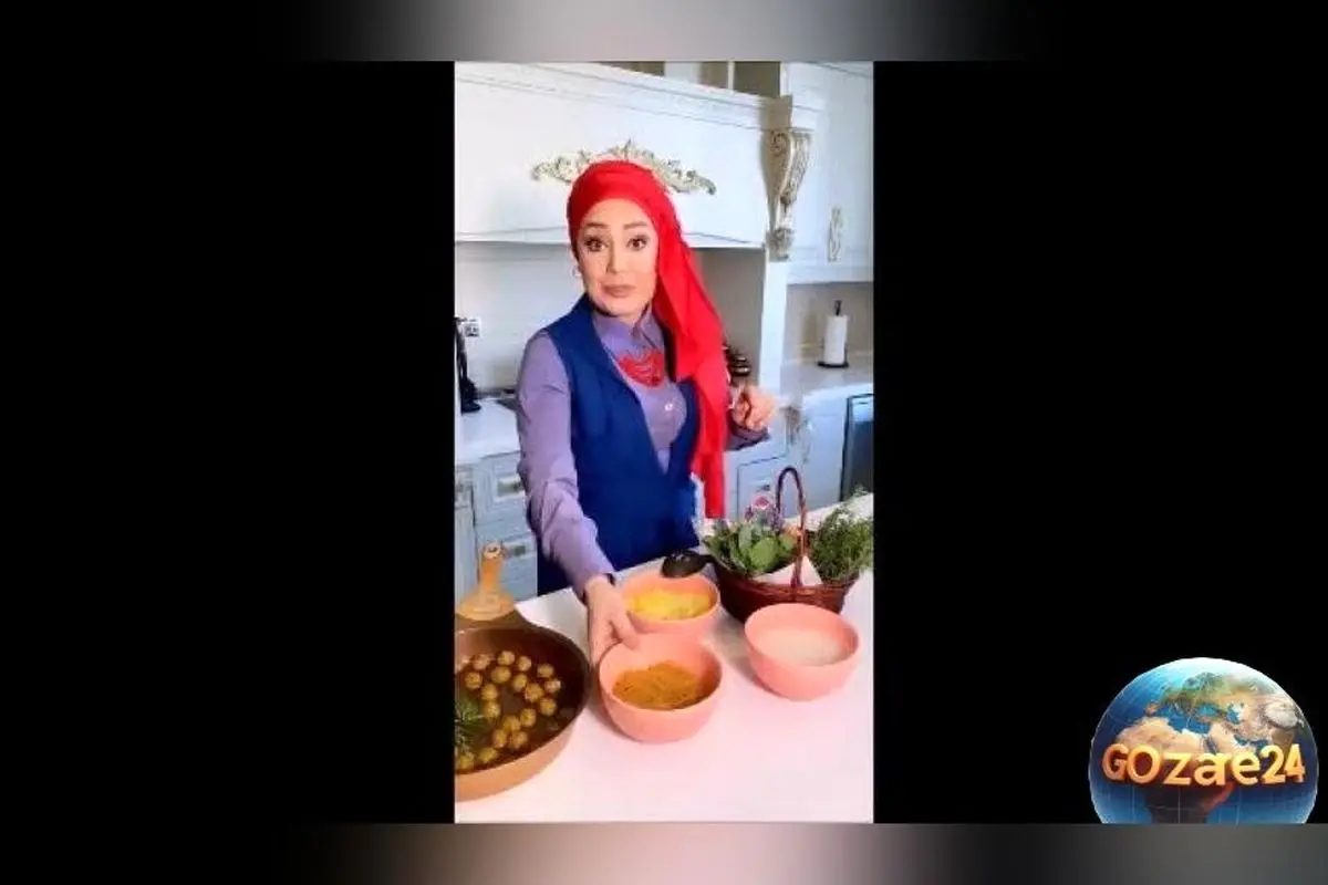 تصویر داخلی آشپزخانه لوکس و مدرن صبا راد مجری محبوب ایرانی + فیلم کامل