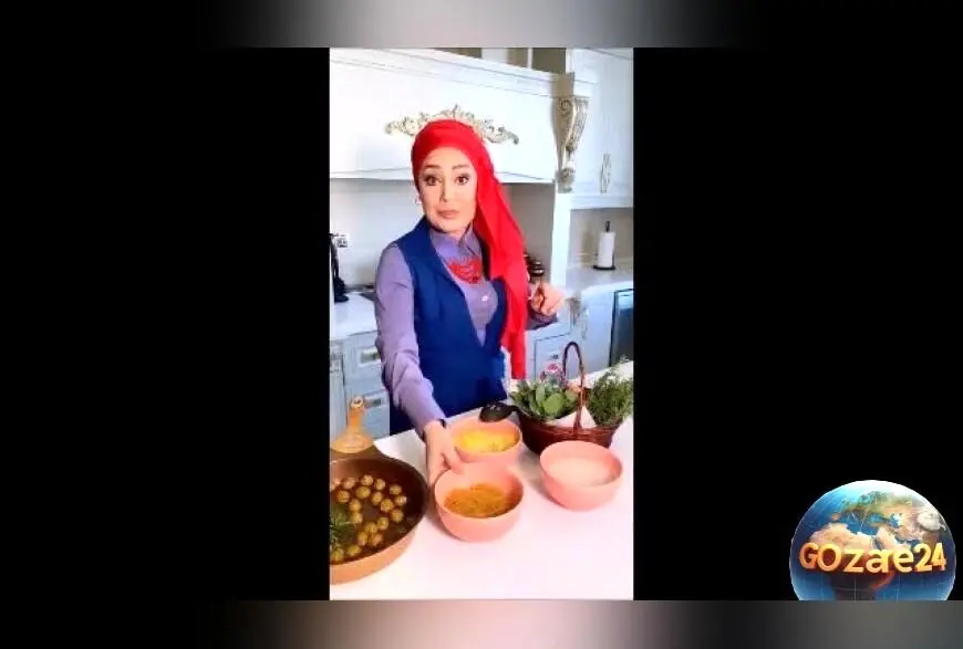 تصویر داخلی آشپزخانه لوکس و مدرن صبا راد مجری محبوب ایرانی + فیلم کامل