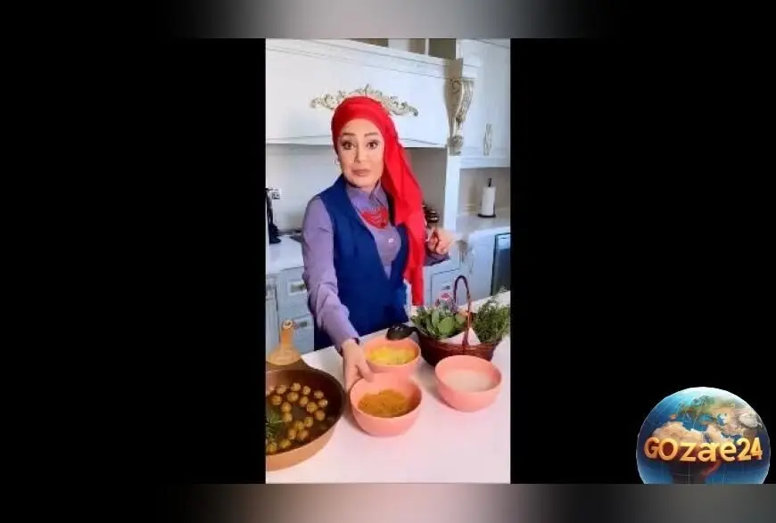 تصویر داخلی آشپزخانه لوکس و مدرن صبا راد مجری محبوب ایرانی + فیلم کامل