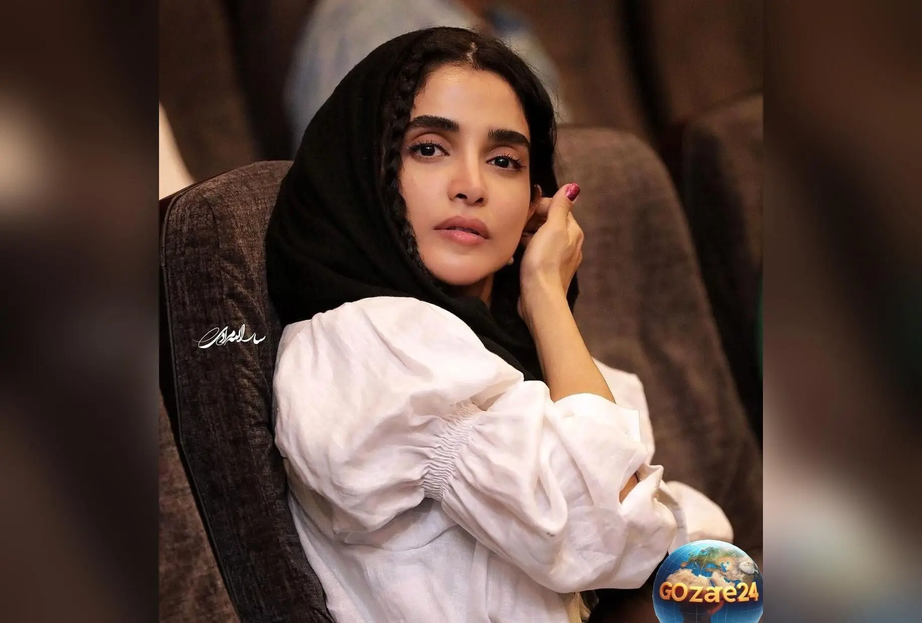گریم الهه حصاری به سبک فریدا کالو؛ عکس جالب و دیدنی از بازیگر محبوب در پشت‌صحنه فیلم «فسیل»