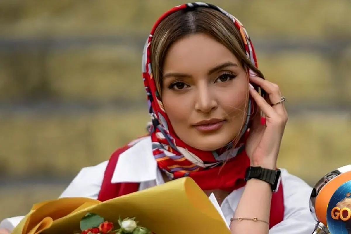 چیدمان ساده و شیک میز تولد نیلوفر پارسا، بازیگر آوای باران، با کیک کاراملی و عروس شدن خانم بازیگر در شب تولدش