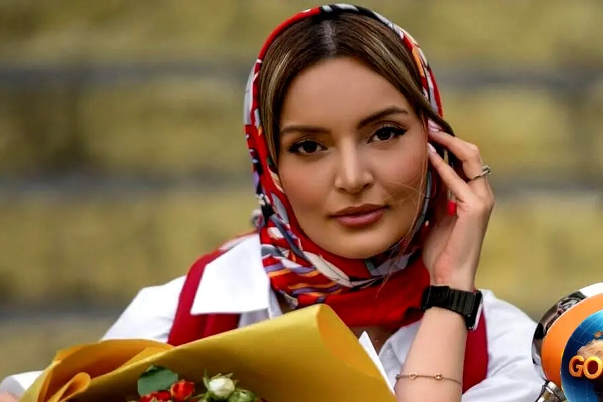 چیدمان ساده و شیک میز تولد نیلوفر پارسا، بازیگر آوای باران، با کیک کاراملی و عروس شدن خانم بازیگر در شب تولدش