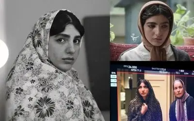 تصویر دیدنی از رفاقت هنری بنفشه ریاضی و هوتن شکیبا در پشت صحنه سریال تاسیان