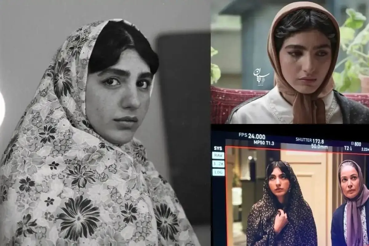 تصویر دیدنی از رفاقت هنری بنفشه ریاضی و هوتن شکیبا در پشت صحنه سریال تاسیان