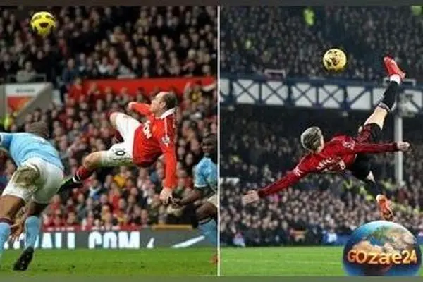 وین رونی در 40 سالگی با قیچی برگردان خاطره‌انگیز خود را زنده کرد + ویدئو و جزئیات